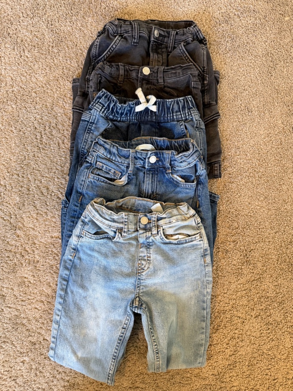 Kids' Multi-Pack Denim Jeans - Blue and Black